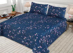 3 Pcs Printed Bedsheet - Q9