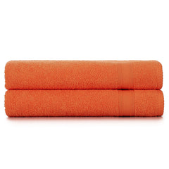 Orange 100% Cotton Towel Set