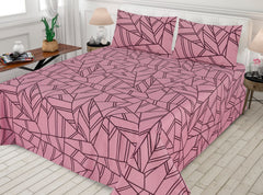 3 Pcs Printed Bedsheet - Q1