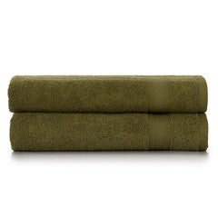 Green 100% Cotton Towel Set