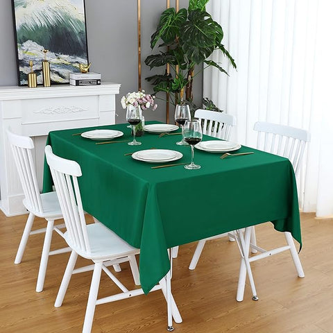 Plain Color Centre Dining Table Cotton Green