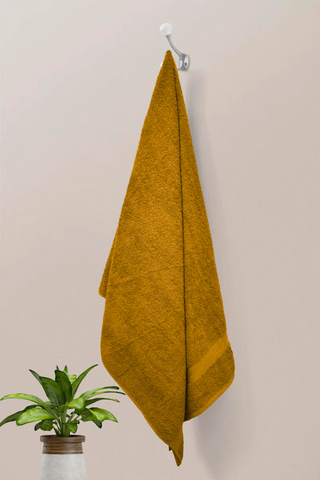 LUXURY (1-PCS) BATH SIZE TOWELS - Mustard