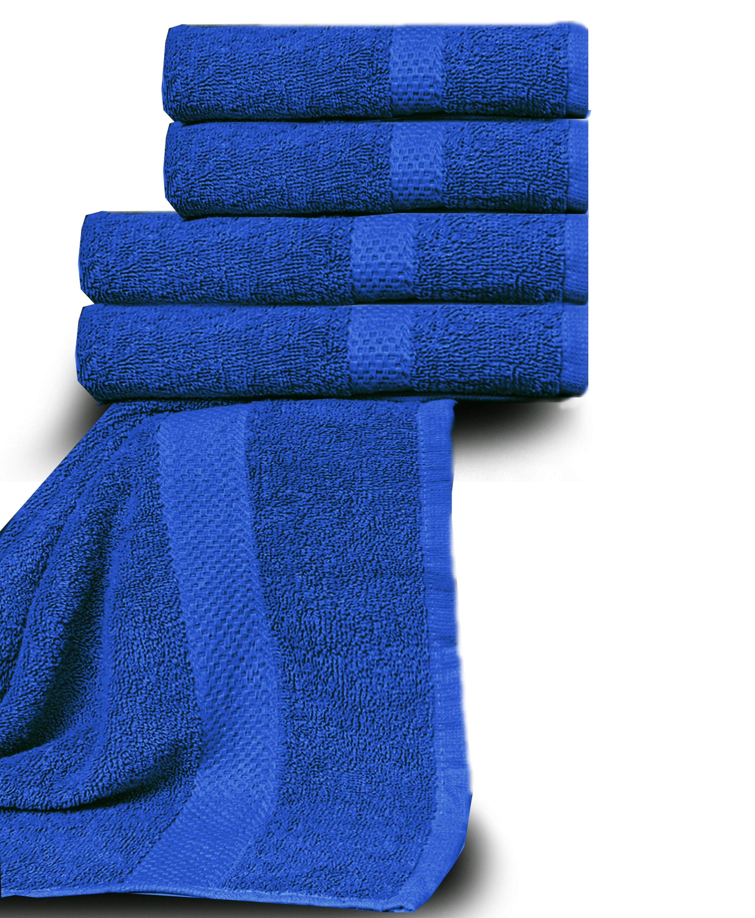 Royal Blue 100% Cotton Towel Set