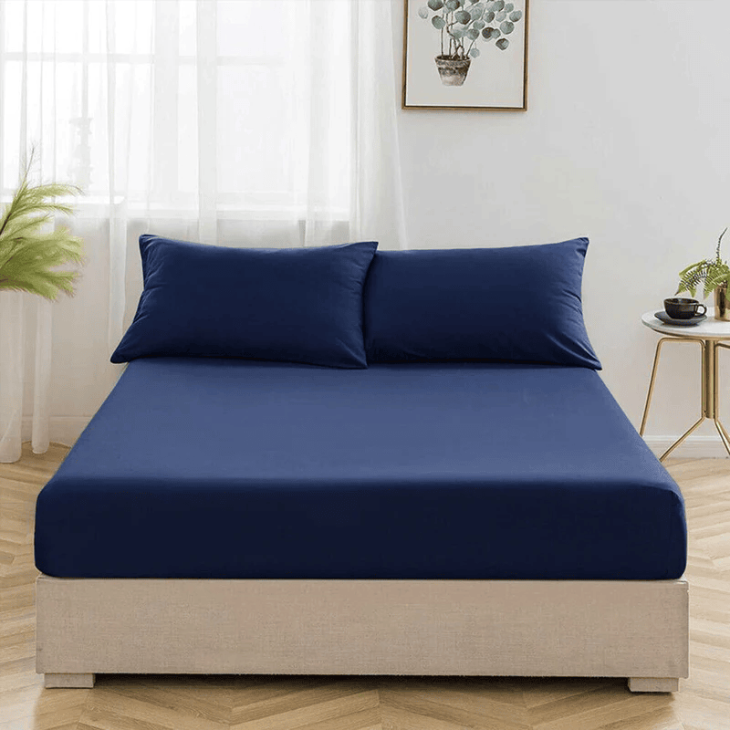 COTTON FITTED SHEET -ROYAL BLUE