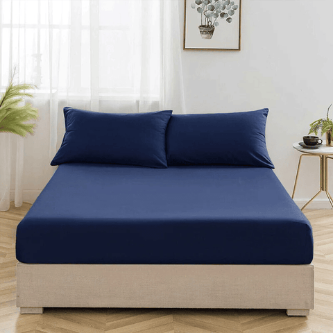 COTTON FITTED SHEET -ROYAL BLUE