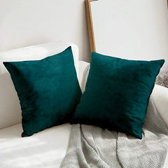 Velvet Cushion Cover-4Pcs Teal