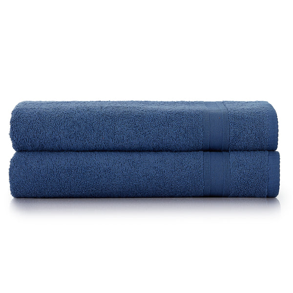 Navy Blue 100% Cotton Towel Set