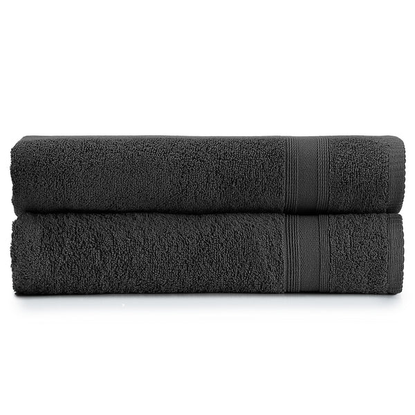 Dark Grey 100% Cotton Towel Set