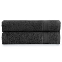Dark Grey 100% Cotton Towel Set