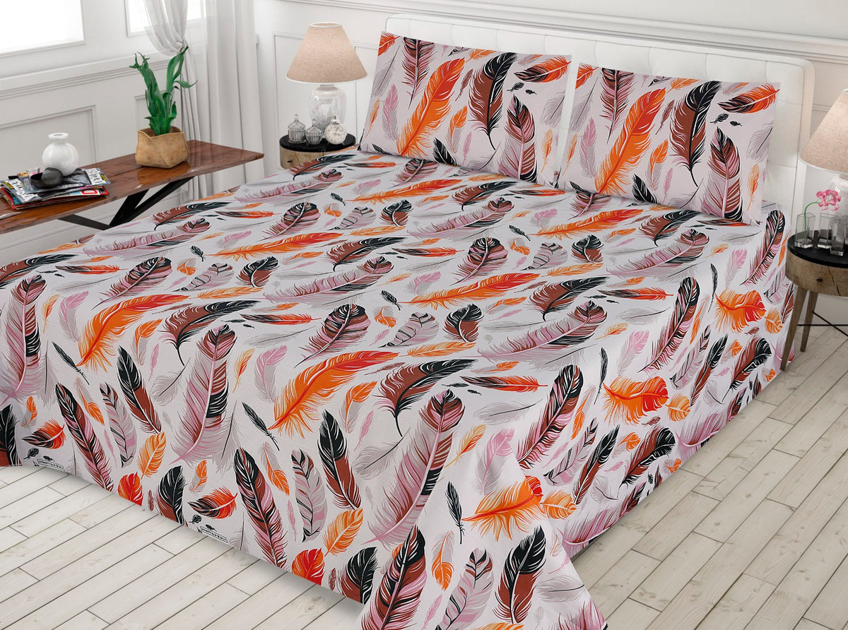 3 Pcs Printed Bedsheet - Q3