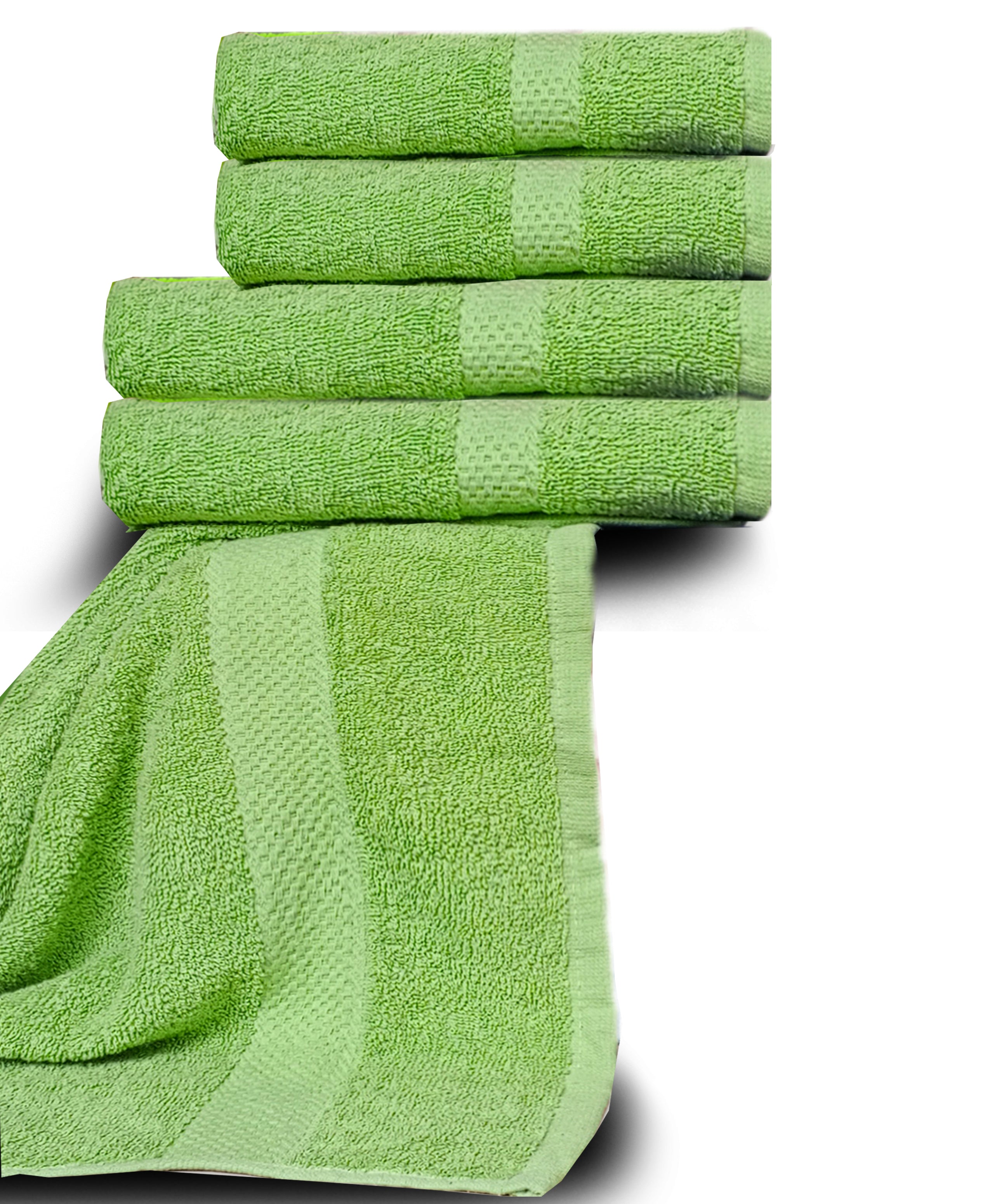 Light Green 100% Cotton Towel Set